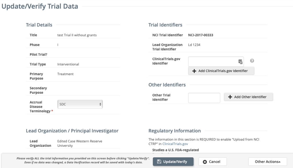 Verify the Imported Data