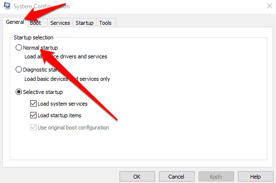 Installing QuickBooks in Selective Startup