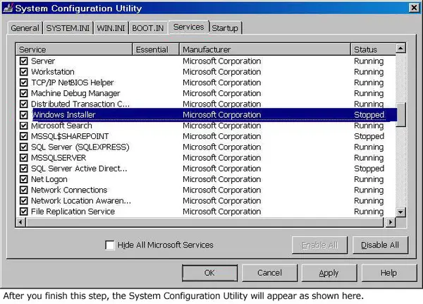 Register Microsoft Windows Installer