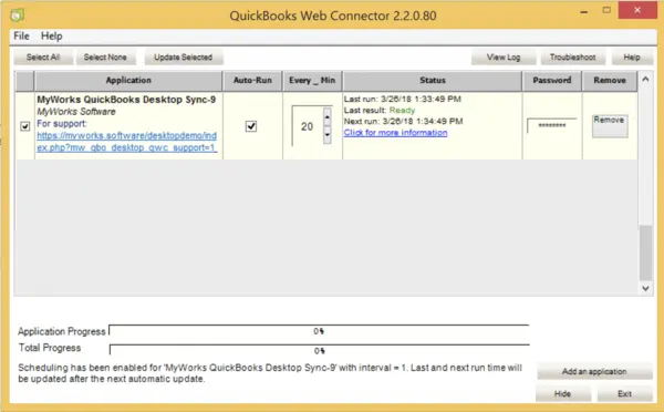 Latest QuickBooks Web Connector