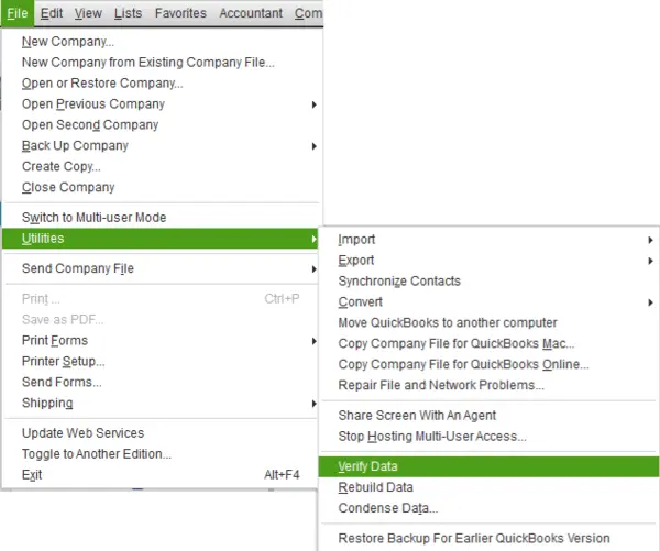 QB Verify Data Utility