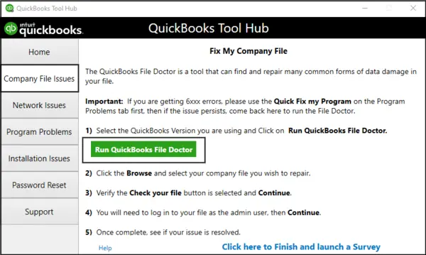 QuickBooks File Doctor Utility