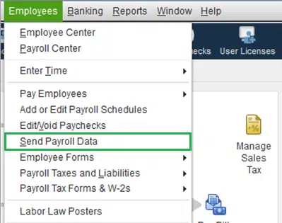 Send the Payroll Data in QB