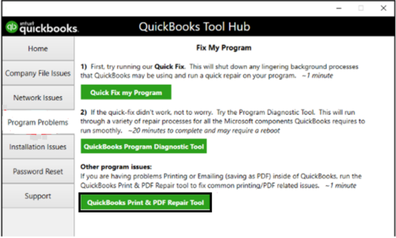 Print and PDF Repair Tool