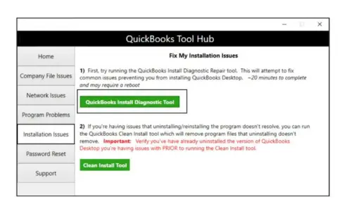 QB Install Diagnostic Utility