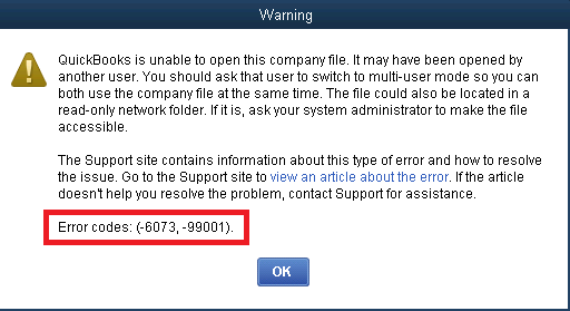 QuickBooks not working in Multi User mode