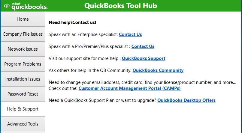 QuickBooks Help & Support