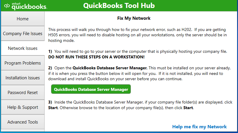 Tool Hub Network Issues