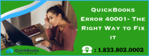 QuickBooks Error 40001