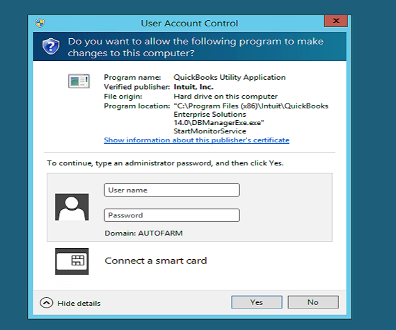 QuickBooks Utility Application Keeps Popping