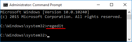 Run REGEDIT Command