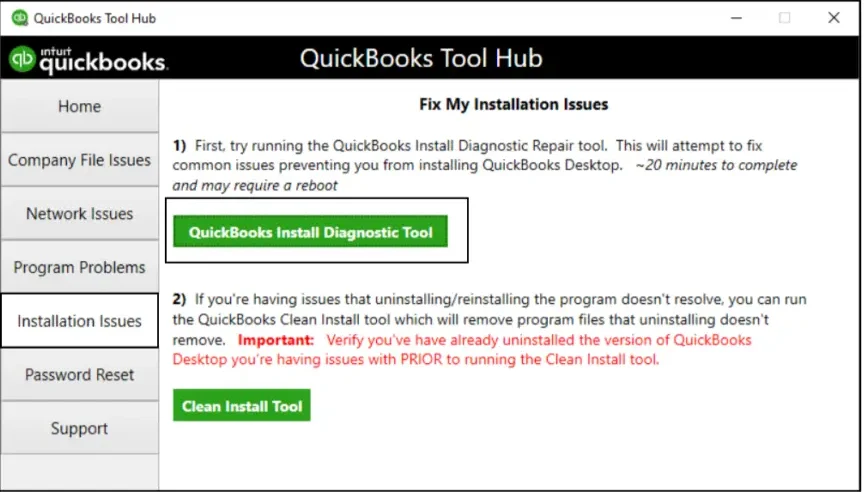 QuickBooks Install Diagnostic