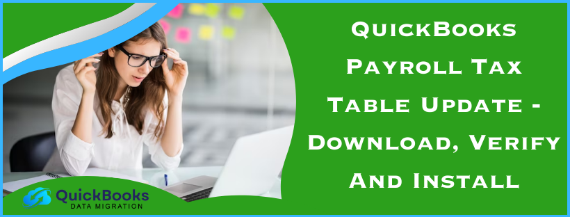 QuickBooks Payroll Tax Table Update