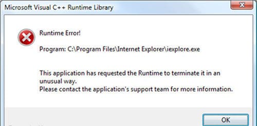 Reinstall Runtime Libraries