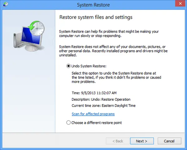 System Restore