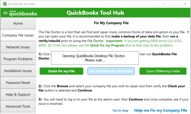 QuickBooks File Doctor