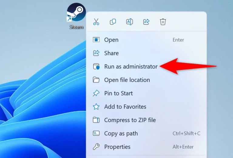 run as administrator