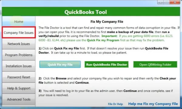QuickFix My File