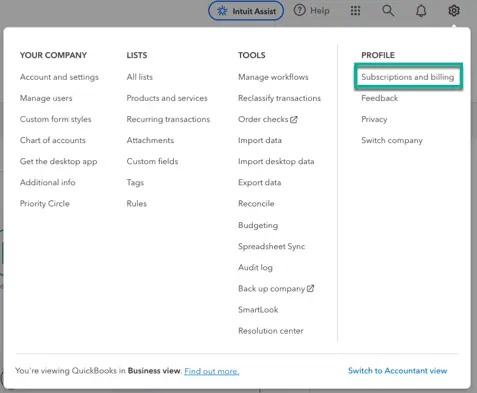 Subscriptions and billing