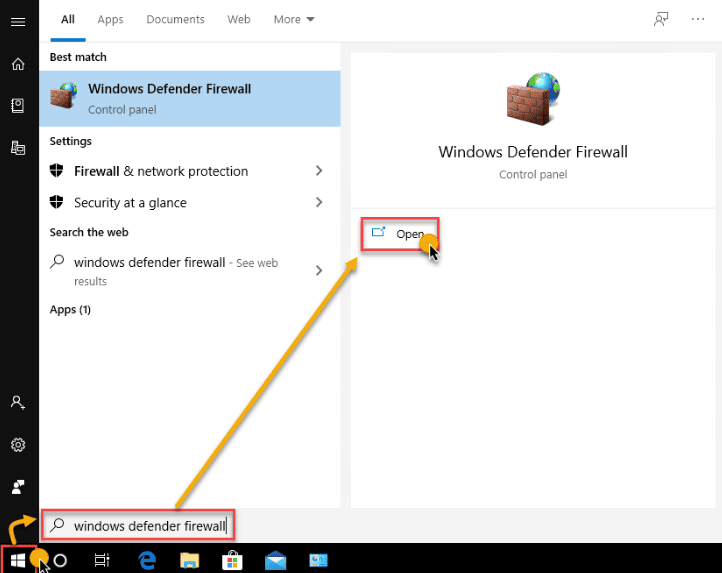 windows firewall
