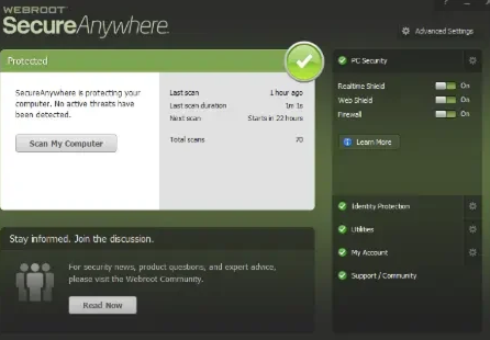 SecureAnywhere app
