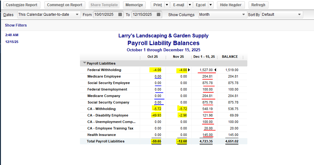 (underlined blue) is shown for paid liabilities