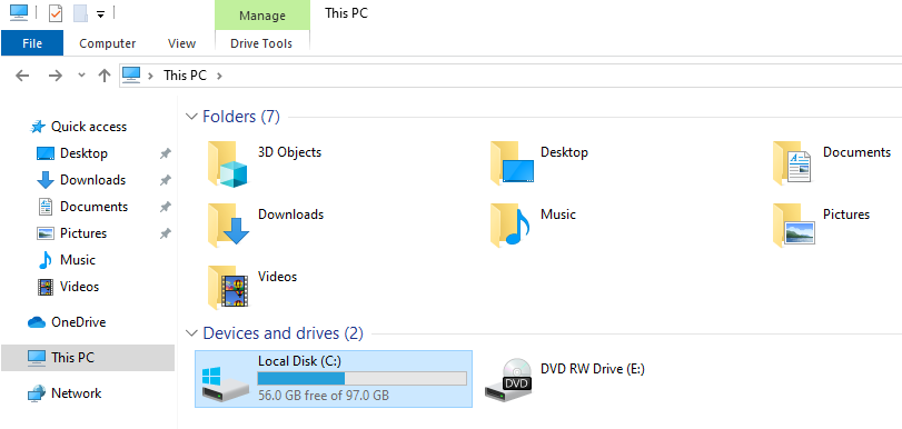 Go to Local Disk (C)