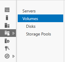 Then, click on Volumes