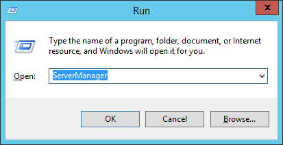 run server manager
